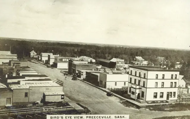 Bird's eye view of Preeceville