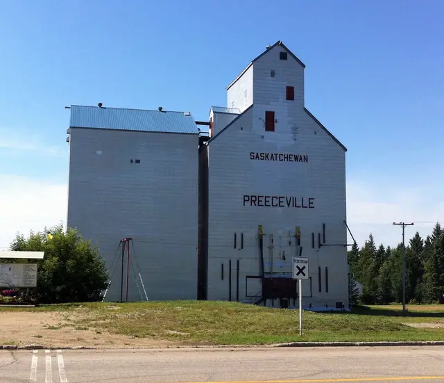 The Preeceville grain elevator